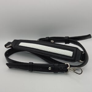 Black and White Leather Strap